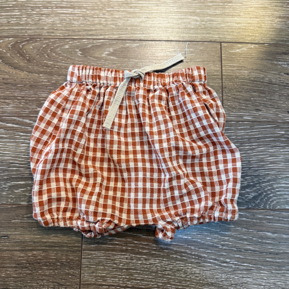 Zara Gingham Checkered Baby Bloomers Size 12-18 months
